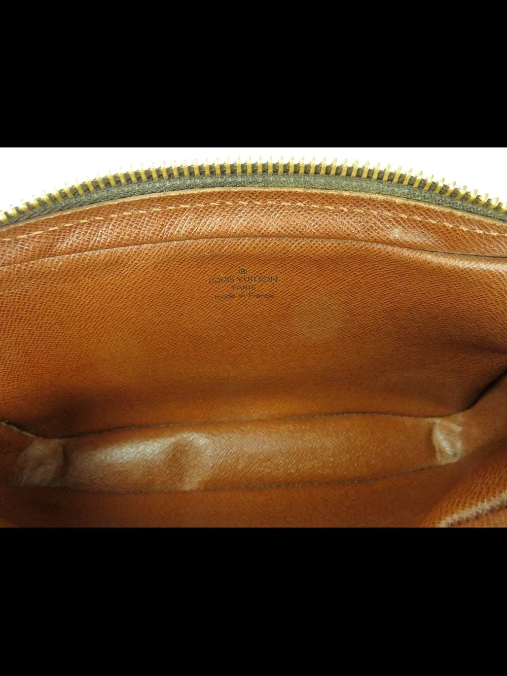 Louis Vuitton Monogram Canvas Crossbody with Tan Leather Trim